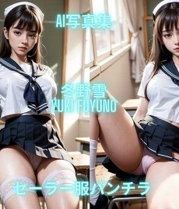 AI写真集 冬野雪 Yuki Fuyuno セーラー服パンチラ