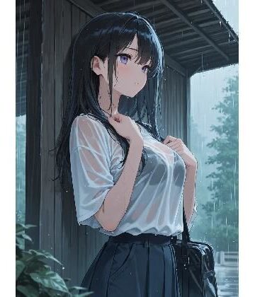 雨の日に
