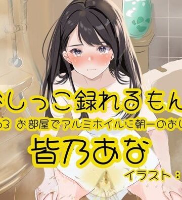 【おしっこ実演】Pee.163皆乃あなのおしっこ録れるもん。〜お部屋でアルミホイルに朝一のおしっこ編〜