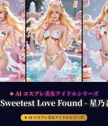 【AIコスプレ美女アイドルシリーズ ＃004】〜Sweetest Love Found / 星乃音ぴこ〜