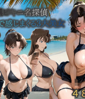 黒ビキニ名探偵海辺で感じまくる三大美女