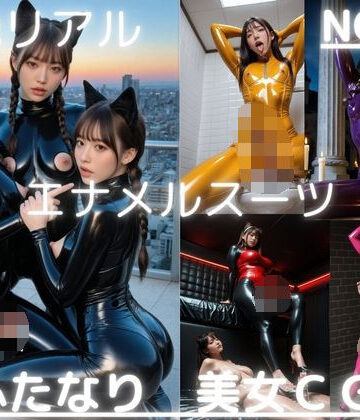 超絶リアル！！エナメルスーツ！かわいいふたなりCG集 No.38【緊縛・拘束・各種ポーズ・足こき・キャットガール】大容量495枚