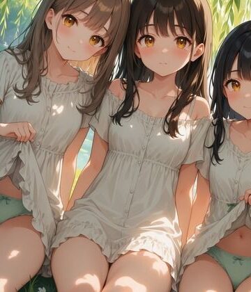 木漏れ日の秘密 〜夏ワンピ美少女のチラ〜 CG119枚＋ショート動画122本
