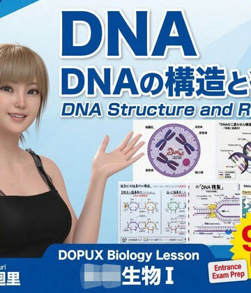 【▲20】一ノ瀬廻里 大学に進学し強豪予備校『DOPUX（ドピュックス』で生物I，IIを教える名物講師に！（Vol.007:DNA-デオキシリボ核酸）