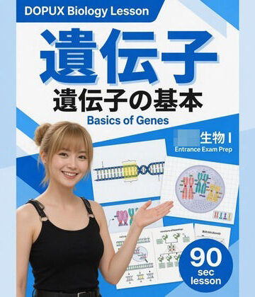 【▲20】一ノ瀬廻里 大学に進学し強豪予備校『DOPUX（ドピュックス』で生物I，IIを教える名物講師に！（Vol.008:遺伝子）
