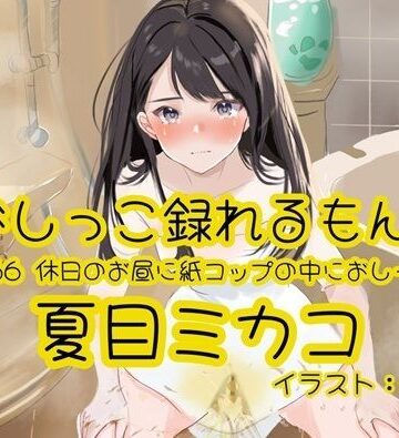 【おしっこ実演】Pee.166夏目ミカコのおしっこ録れるもん。〜休日のお昼に紙コップの中におしーしー編〜