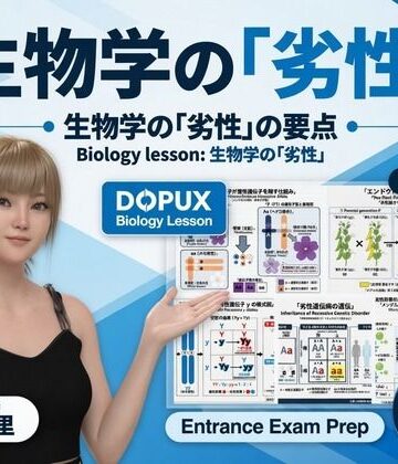 【▲20】一ノ瀬廻里 大学に進学し強豪予備校『DOPUX（ドピュックス』で生物I，IIを教える名物講師に！（Vol.013:劣性）