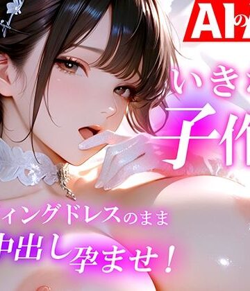 【AIのAV動画】いきなり子作り ウェディングドレスのまま中出し孕ませ！【おくみ❤巨乳】レビュー5.00